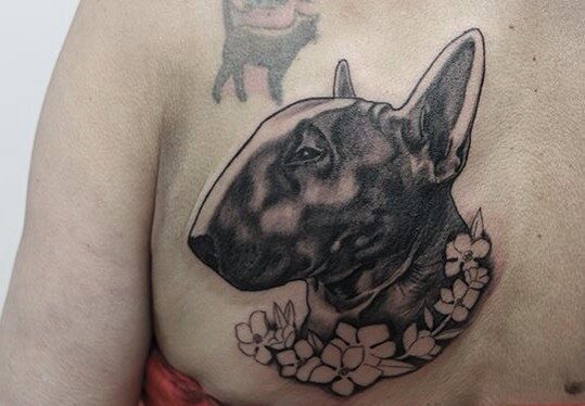 Realistic Dog Bull Terrier