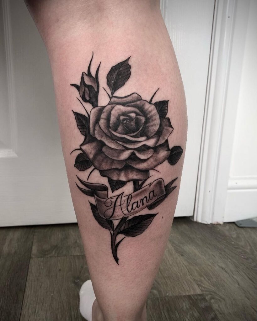 Rose and Text